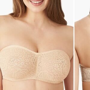 Wacoal Lace Bandeau Bra in Nude